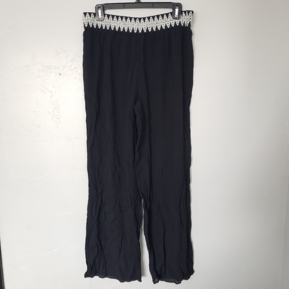Fortune + Ivy Pants - Fortune + Ivy Women's 1X Black Beachy Pants Lightweight Summer Stitch Fix